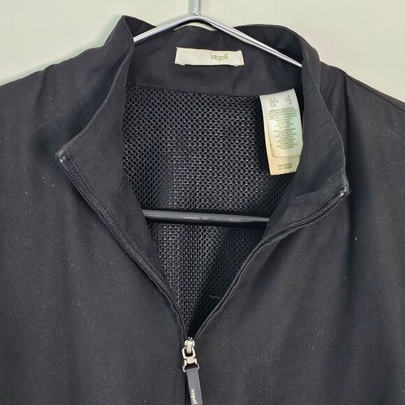Liz Golf Black Half-Zip Pullover Jacket with Pockets. Size S. - Picture 3 of 5